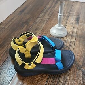 Teva Yellow, Pink, and Blue Women's Sandals‎